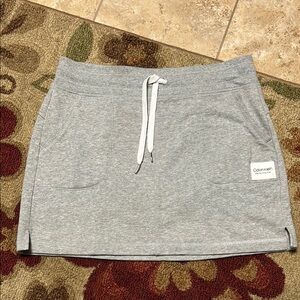 Calvin Klein Gray Mini Skirt Casual Athletic